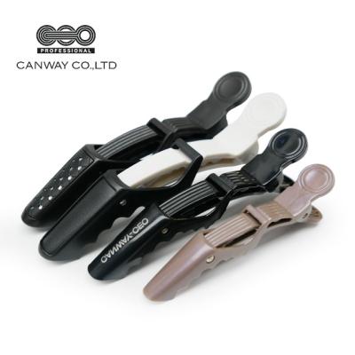 China Salon Hair Section PP Or ABS Alloy Steel Hairdressing Clips For Barber Hair Styling Clip Modeling Clip Professional Positioning Alligator for sale