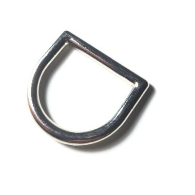 China Durable Single D Shape Handbag Accessories Stainless Steel Bag Buckle for sale