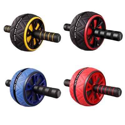 China Universal Gym Multifunctional Non-slip Exercise Fitness Roller Ab Wheel Abdominal Roller With Free Pad for sale