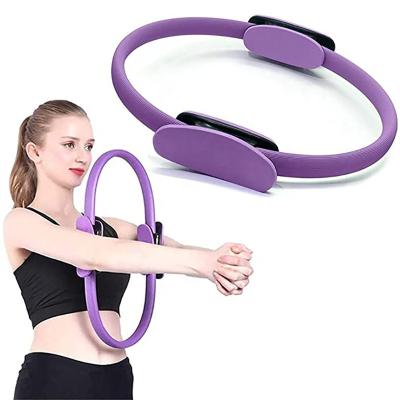 China High Quality Cheap Price Fitness Magic Circle Durable Pilates Ring Exercise Yoga Ring with Double Grip Handles for Fitness Training for sale