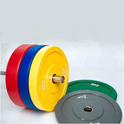 China Universal Wholesale High Quality Bumper Plates Weightlifting Color Bumper Plates Weight Plates for sale