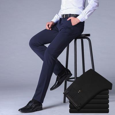 China 2021new Anti-wrinkle men's pants thickened and thin velvet anti-wrinkle pants casual pants for sale