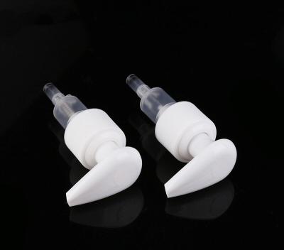 China Child safe 24/410 lotion pump 28/410 plastic material for cosmetic packaging lotion left to right pump for sale