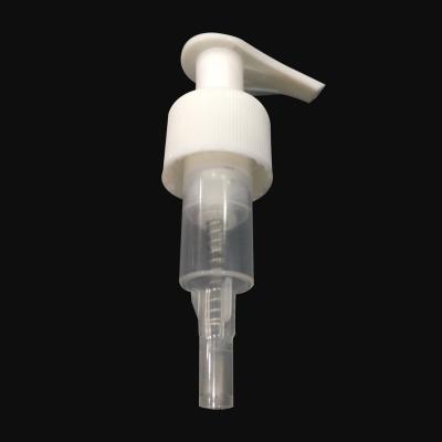 China Non Spill Factory Supply Lotion Pump 24mm/28mm Plastic White Liquid Soap Dispenser Pump for sale