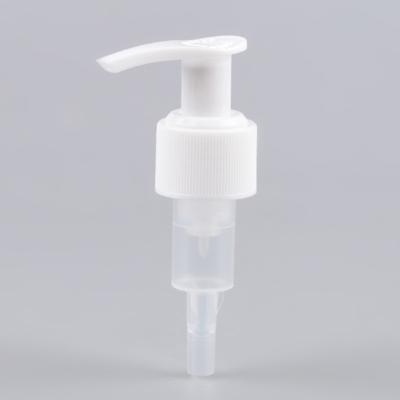 China Non Spill Customized White Ribbed Lotion Pump 24/410 Plastic Dispenser Pump for sale