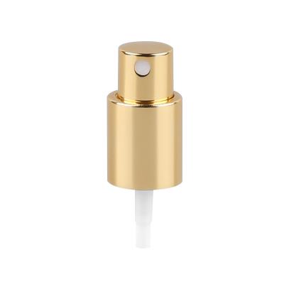 China Non Spill Metal Mist Sprayer 18/410 Gold Color Face Mist Sprayer for sale