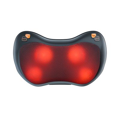 China Portable Home Office Relax Pillow Kneading Shiatsu Neck Shoulder Massage Pillow for sale