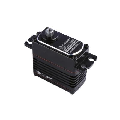 China Case HBL830 7.4V 4KG full torque aluminum digital gear titan brushless rc servo for drone industry robot arm medical equipment rc car for sale