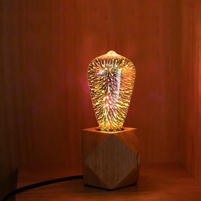 China Hotel bedroom living room 3d light fireworks bulb decoration colorful chandelier E27 E26 3W 5W fireworks bulb NEW for sale