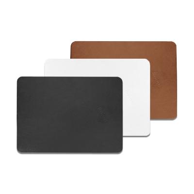 China Multi-Function Leather Wireless Charger Mouse Pad Desk PU Charging Mouse Pad for sale