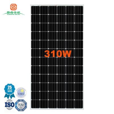 China New Arrival Anodized Aluminum Alloy Tpt 300 Watt Panel Solar Cell Solar Panel China Supplier for sale