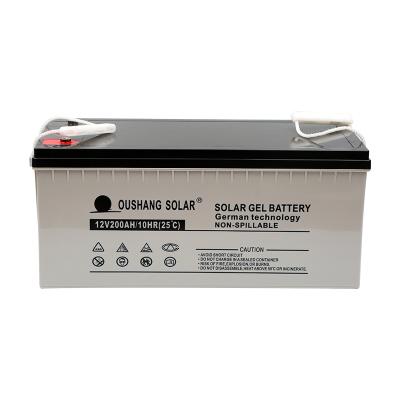 China Home Appliances China Made Gel Solar Battery 24V 200Ah 100Ah 80Ah Solar Battery In Hebei for sale