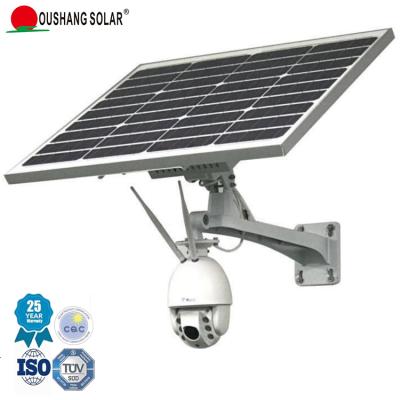 China Solar Remote Dome Camera Outdoor Waterproof WiFi Low Power Cell Phone Smart Video Surveillance Monitor for sale