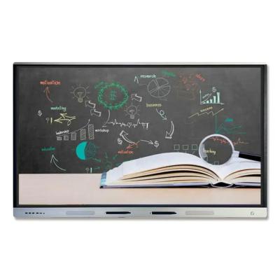 China School Supply 43 Inch School Desk Whiteboard Teacher Interactive Touch Screen Digital Smart Boards Android Black White LED Anti Glass for sale