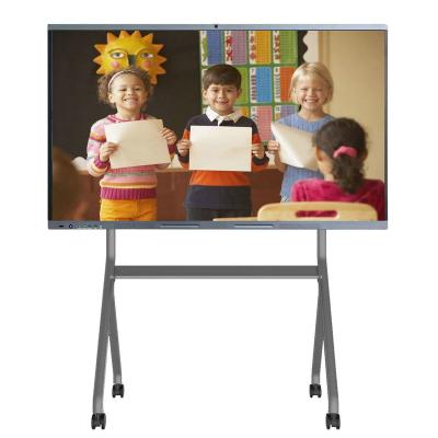 China School Teacher Classroom 55-Inch Multi Touch Screen Smart Board Interactive Digital Whiteboard Display for sale