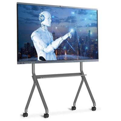 China School Teacher Interactive Whiteboard With Projector 55 Inch Smart Board For School Digital Interactive Flat Panel Android 11 for sale