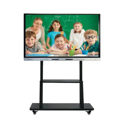 China Portable Interactive White Board School Teacher 75 Inch Interactive Flat Panel Smart Board With Smart Board Pens for sale