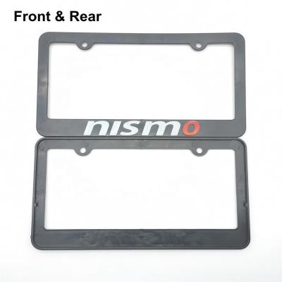 China Fashionable Wholesale Custom JDM Performance Car License Plate Frame USA Class Blank Auto License Plate Frame For Nissan Altima Sunny for sale