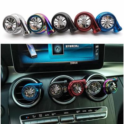 China Wholesale Luxury Car Perfume JDM Style Zinc Alloy Metal Air Freshener Car Air Freshener Auto Scent Outlet For Turbo for sale