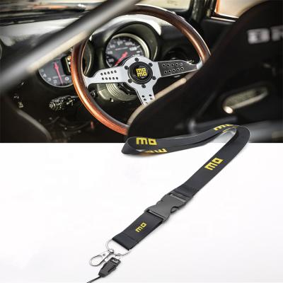 China Creative Fashiontable JDM Car Phone Work ID Card Arming Cord Style Lanyard Neck Straps Key Cell For MO Logo Auto Keychain Accessories for sale