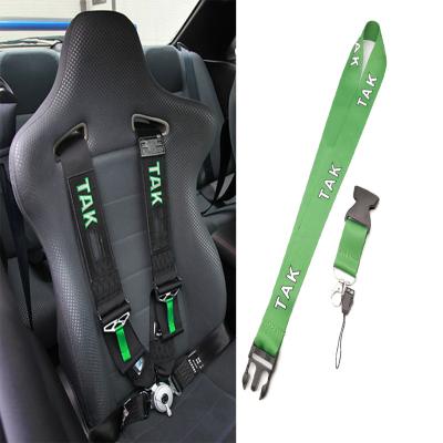 China Fashiontable JDM Car Lanyard Neck Strap Key Cell Phone Work ID Card Arming Cord Style Creative Gifts For TAK Logo Auto Keychain Accessories for sale