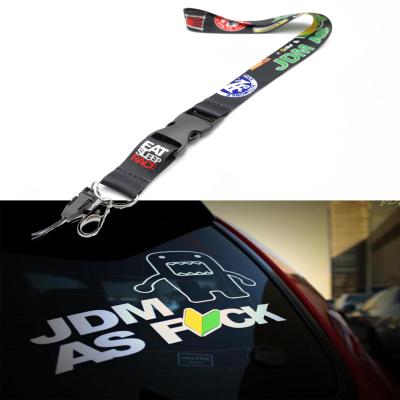 China Creative Fashiontable JDM Car Phone Lanyard Neck Straps Key Cell Phone Work ID Card Arming Cord Style For JDM AS FXXK Key Chain Auto Accessories for sale