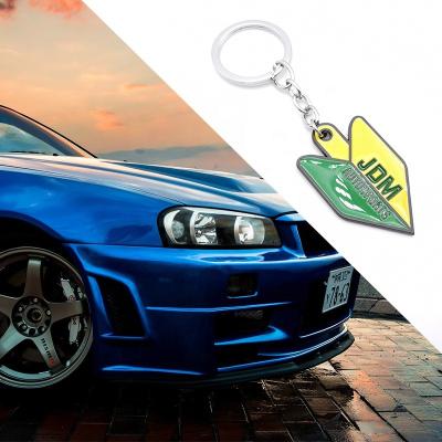 China Wholesale Modern JDM Styling Car Key Chain Metal Zinc Alloy Key Ring For JDM Logo Auto Key Accessories for sale