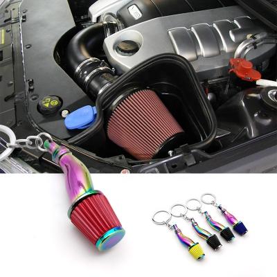 China Fashionable Auto Colorful Key Filter Design Car Air Intake Key Chain 5 Colors Mushroom Key Chain For Nissan Civic Accord Camry for sale