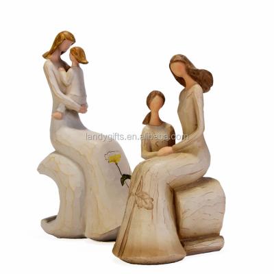 China China Family Love Mother Child Ornament Mother's Day for sale