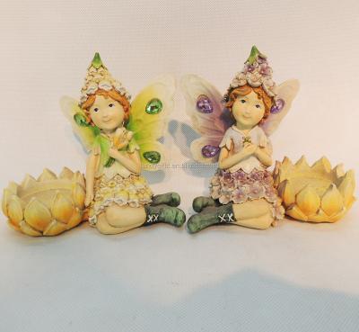 China 2018 China New Design Fairy Candle Holder Figurine for sale