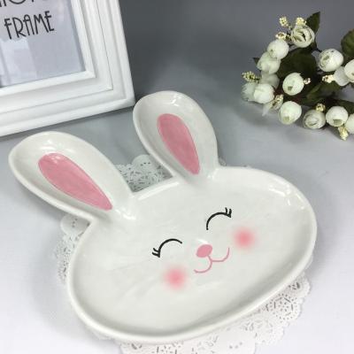 China China Easter Day Rabbit Ceramic Dish For Sale for sale