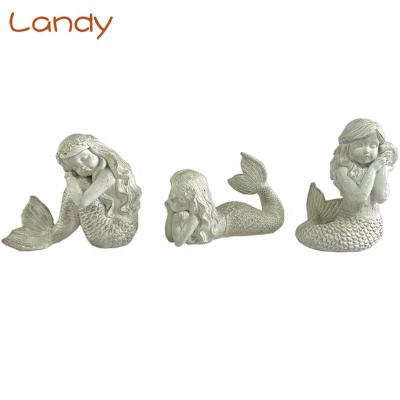 China China 2023 New Summer Collection Resin Garden Mermaid Figurine Statues for sale