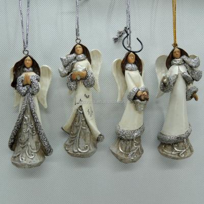 China Hot Sale Outdoor Christmas Small Angel Ornaments, 4-inch from China Polyresin for sale