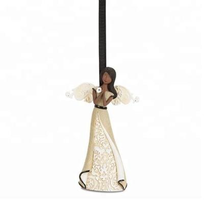 China China Resin Little Angel Wings Figurine Christmas Ornaments for sale