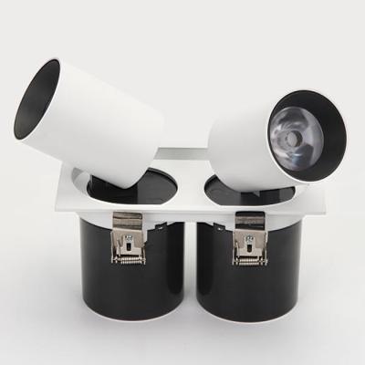 China Modern 360 Degree Rotatable Smart Double Heads Led Downlight for sale