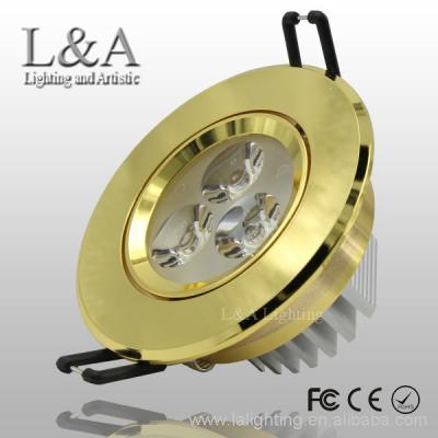 China 2013 new arrival aluminum gold led recessed downlight BY-321 for sale