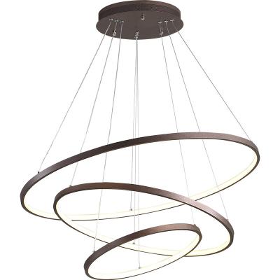 China 40c/60cm/80cm/100cm/120cm modern simple modern rings loops adjustable led pendant lamp BY1051 for sale