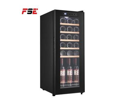 China Hotel Single 23 Bottle Zone Compressor Cellar Wine Cooler 66L for sale