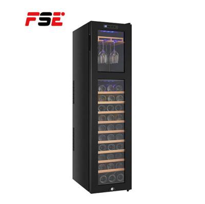 China FSE 208L Automatic Wine Cooler Wine Electric Champagne Cooler FSE-EC-208 Fridge for sale