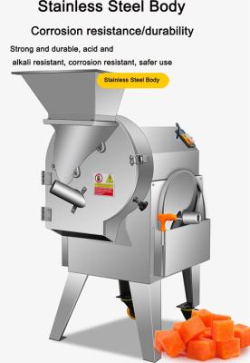 China Snack Factory Assemble Machine Eggplant Cutter Slicer/Commercial Vegetable Dicing Machine/Eggplant Shredding for sale