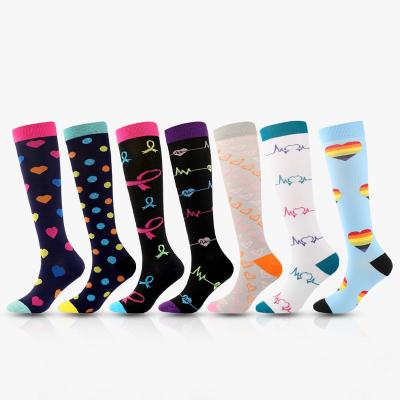 China Low Price QUICK DRY Sports Booties Mens Womens Gym Novelty Long Compression Socks For Running Riding for sale