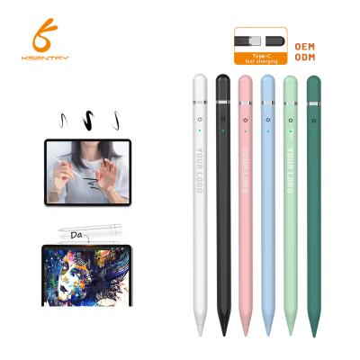 China Stunning Tablet Sensitivity Digital Pencil Stylus With Magnetic Screen Touch Universal Active Capacitive Palm Repulsion Tablet Stylus Pen for sale