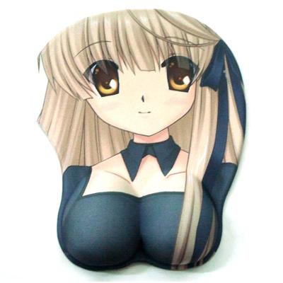 China 100% Customized Eco-friendly 3d Gel Anime Ergonomic Sexy Mouse Pads With Wrist Rest for sale