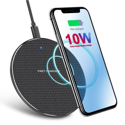 China Universal Cell Phone 15W 10w Qi Wireless Charger With Led Light For Iphone Samsung Mobile Phone Wireless Charger for sale