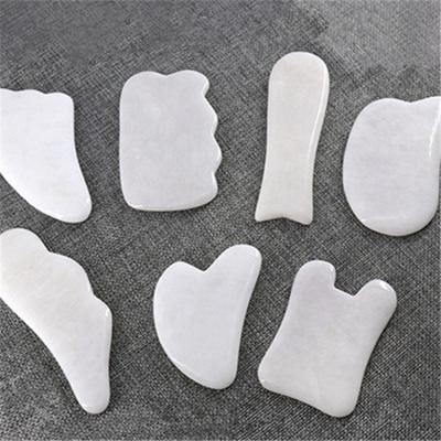 China Best popular china body massage roller tool white back jade gua sha board for sale