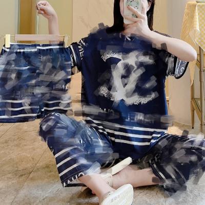 China New women's summer QUICK DRY short pantsuit pajamas pants sleeve direct wholesale pajamas manufacturers for sale