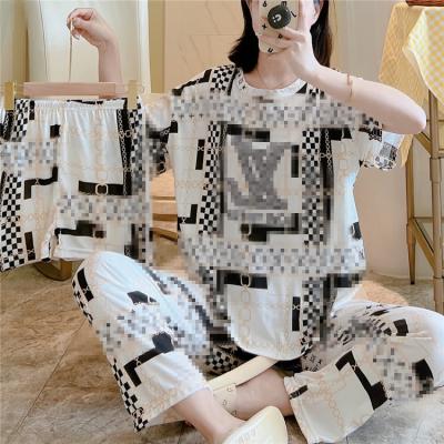 China 2022 QUICK DRY direct sales of new fashion Korean brand manufacturers of three sets of pajamas around the collar many home clothing optional for sale