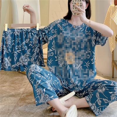 China QUICK DRY pajamas for women set 2022 new Korean brand pajamas, shorts, short sleeves and pants ladies pajamas for sale