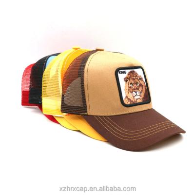 China COMMON Custom High Quality 5 Panel 3d Puff Embroidery Patch Logo Mesh Snap Back Truck Cap for sale