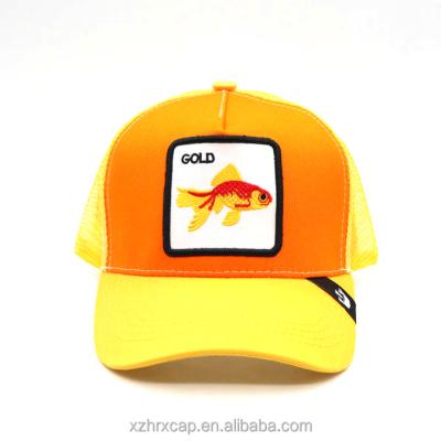 China COMMON Wholesale Personalized Custom Logo Animal Cartoon Mesh Embroidered Trucker Hat for sale